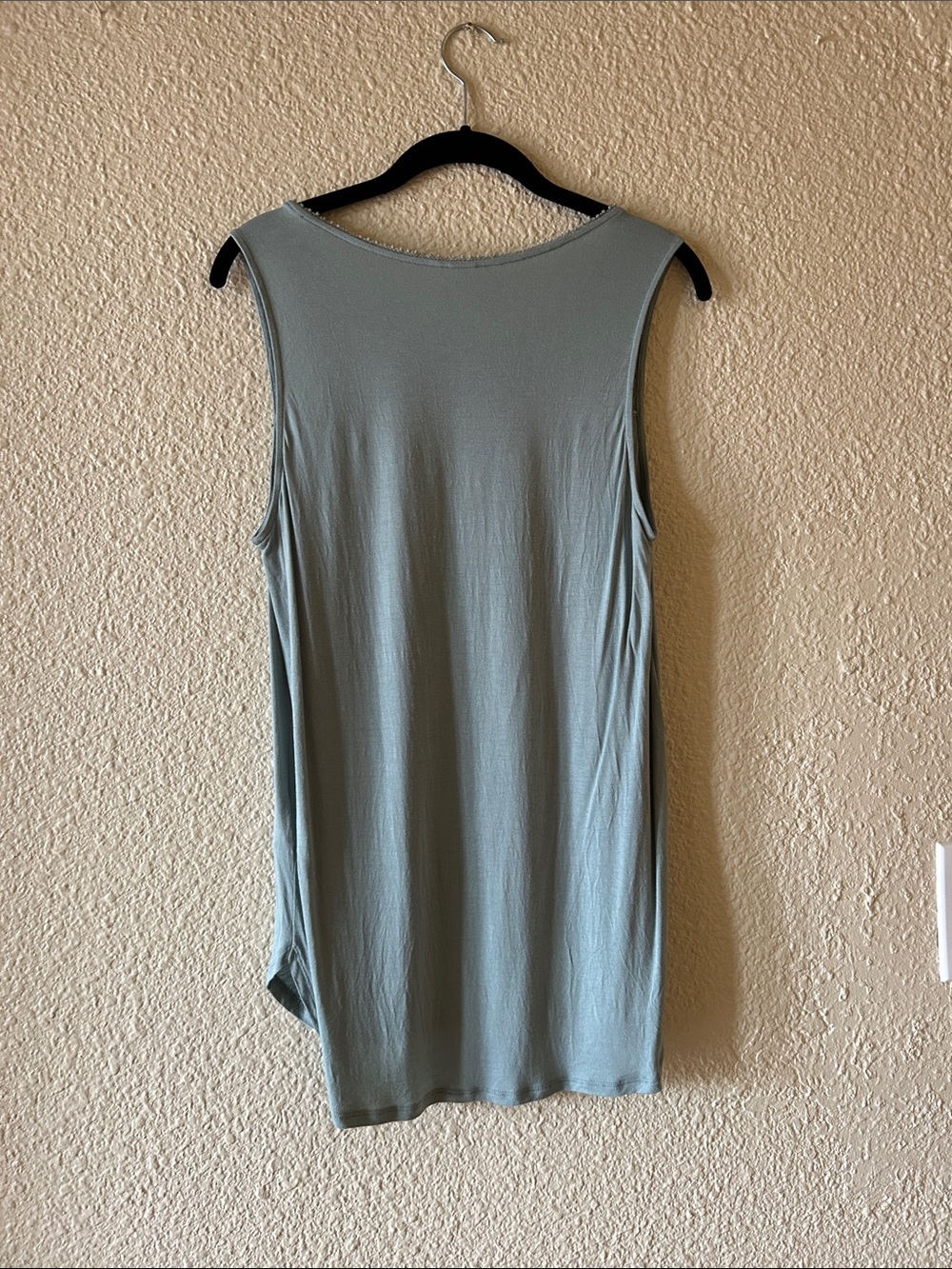 H&M Lace Yoke Tank Top - Sage Green - Picture 4 of 9